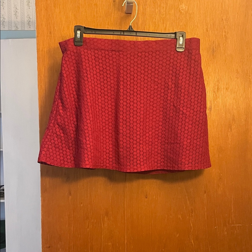 No Boundaries Red Mini Skirt